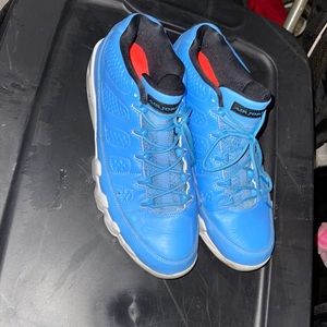 Air Jordan nine Lows light blue